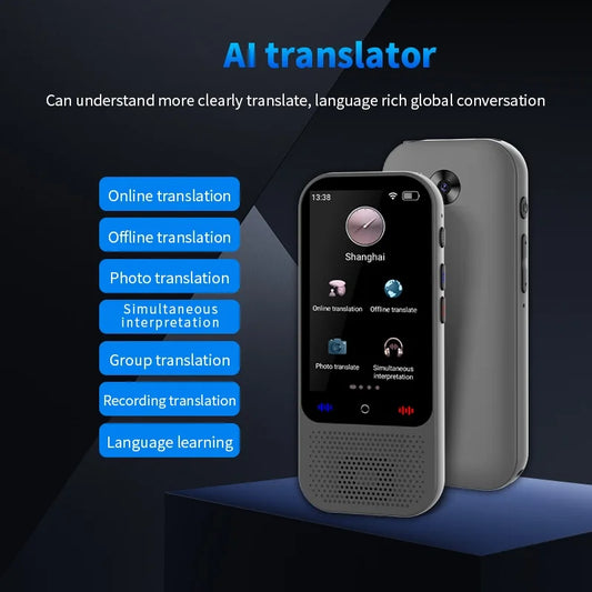 S80 Pro AI Translation Device Real-Time Smart Voice Photo Translator