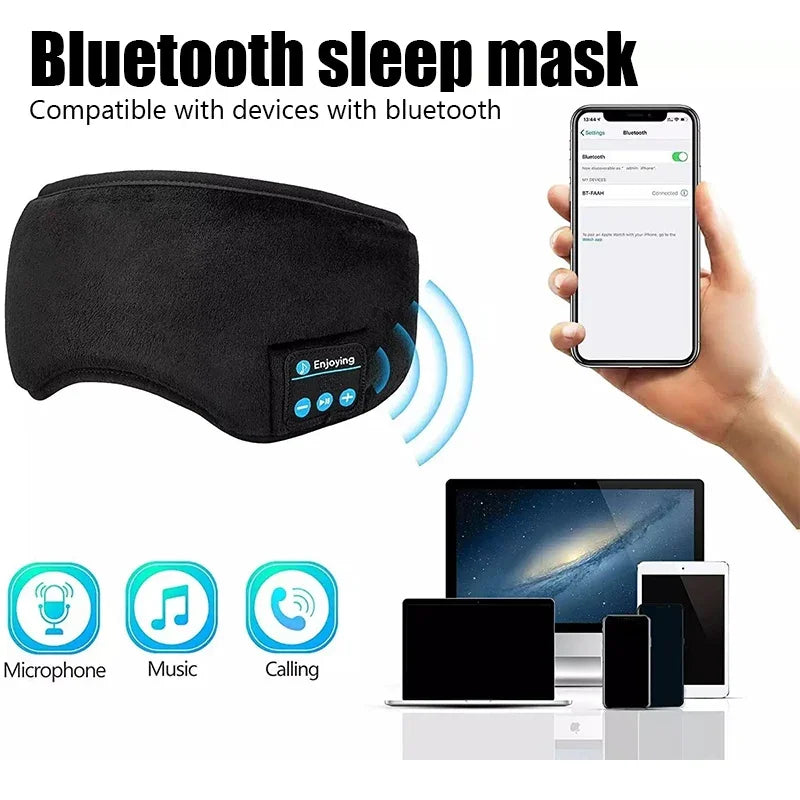 Bluetooth Sleeping Headphones Eye Mask Sleep Headphones  Bluetooth